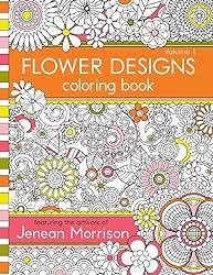 Flower Designs Coloring Book (Volume 1)