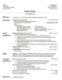 Simple Resume Sample For Fresh Graduate  Sample Resume Format for