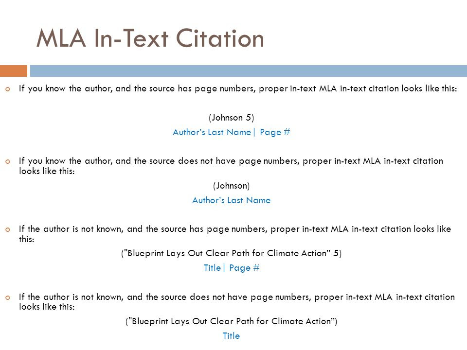 Parenthetical Citation Mla Generator