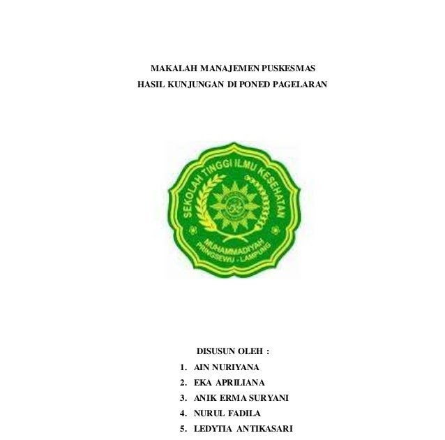 Contoh Makalah Proyek Pembangunan