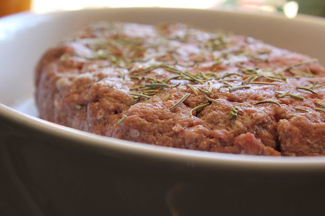 Rosemary and Roasted Garlic Meatloaf