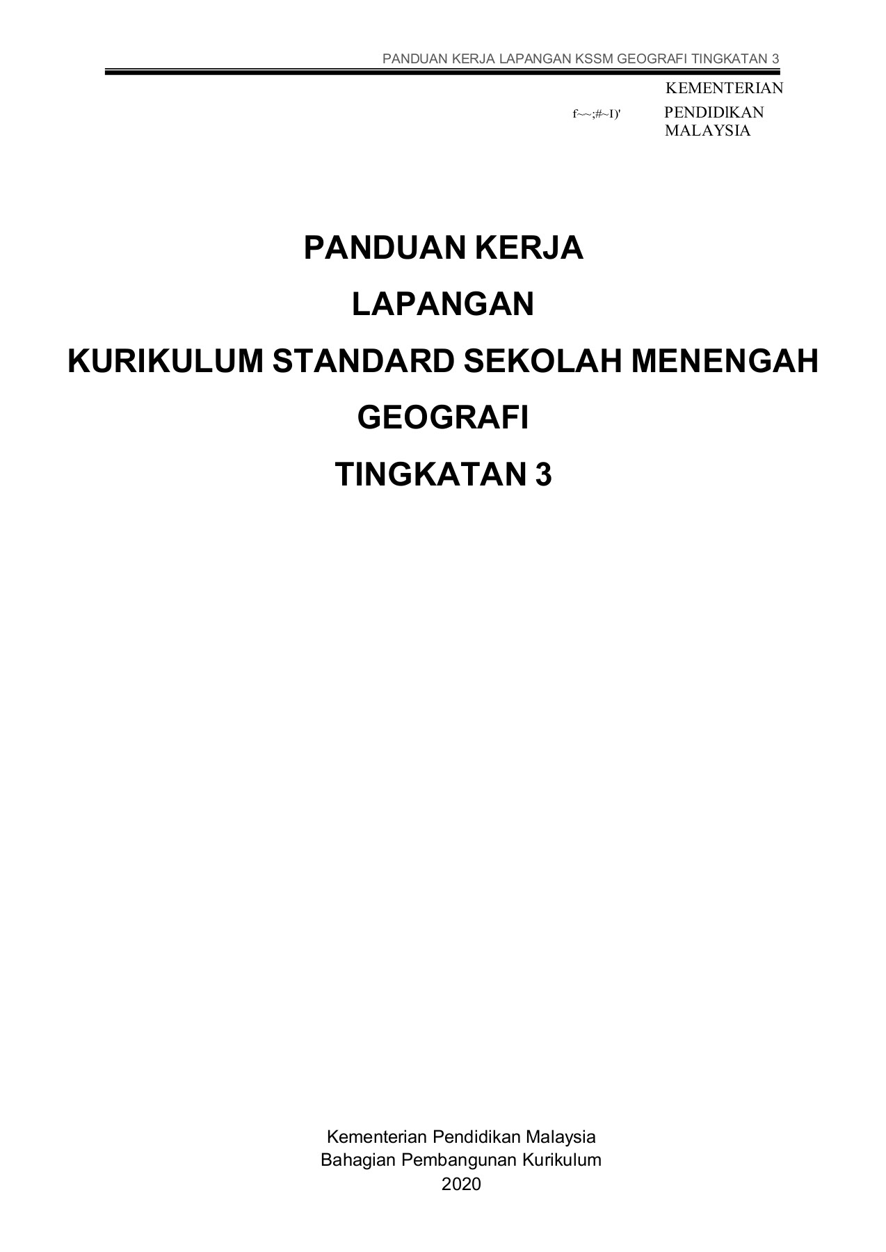 Contoh Kerja Lapangan Geografi Tingkatan 3  khusien