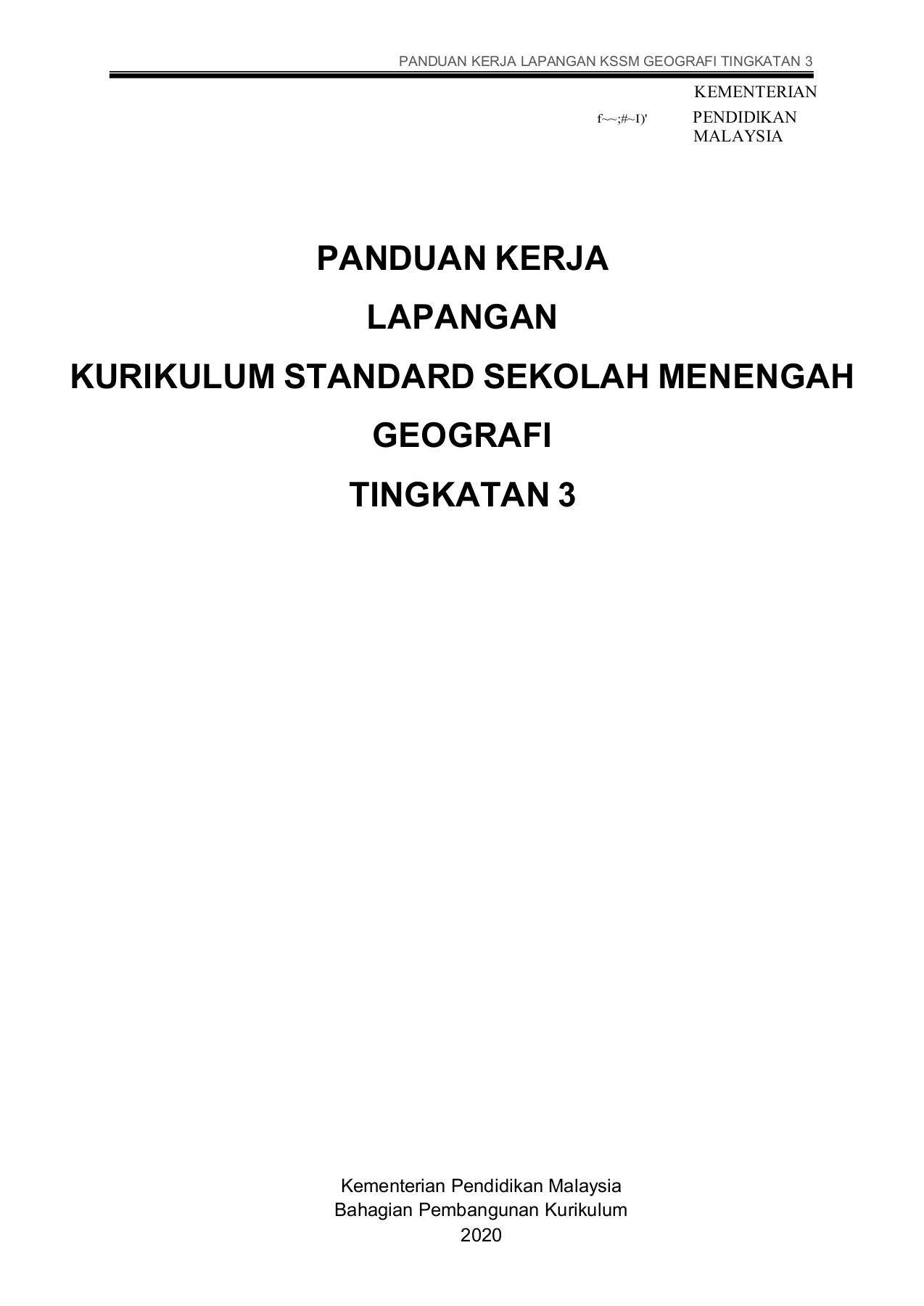 Contoh Kerja Lapangan Geografi Tingkatan 3  khusien