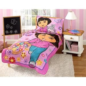 Best Buy Baby Bedding: Dora The Explorer And Boots 4Pc Crib Toddler ...