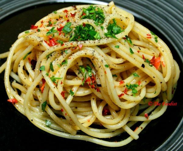 Resepi Spaghetti Olio Udang - Contohkan c