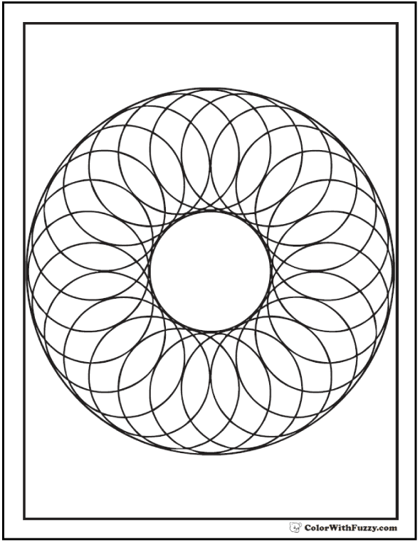 geometric shapes coloring pages