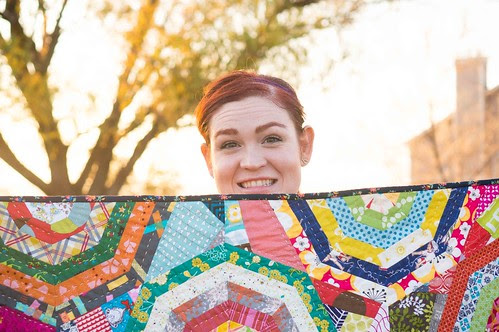 Kara with the Maple Leaf Rag Quilt