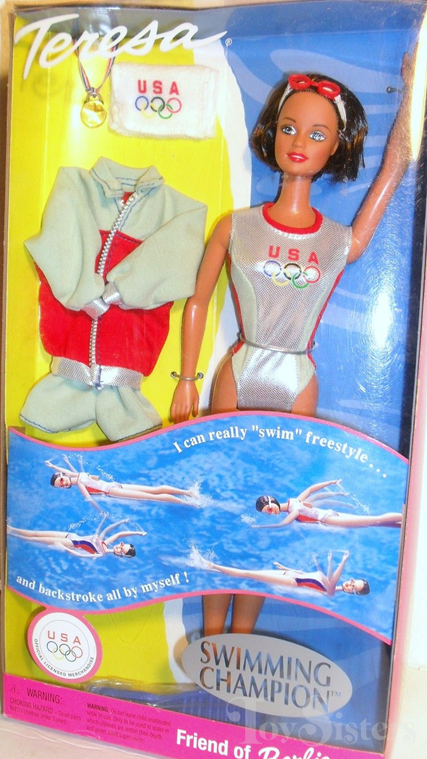 Barbie Swimming Champion US Olympic Team Doll 1999 Mattel for sale online