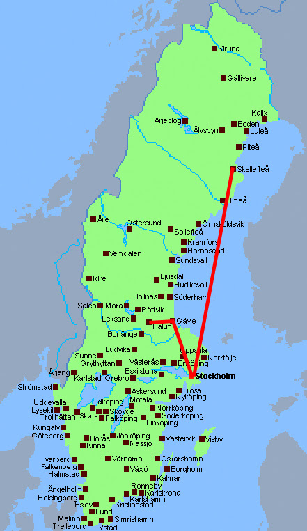 Skellefteå Karta Sverige | Teneriffa Karta