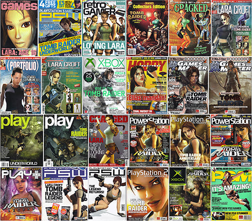 Lara Croft Tomb Raider magazine covers