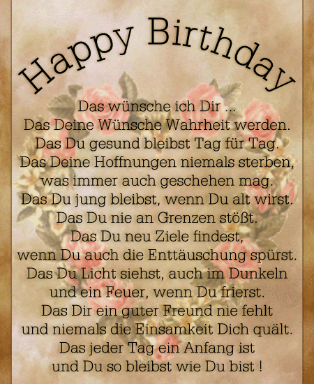 Zum Geburtstag Rosen, Gl252ckw252nsche... sprüche und wünsche zum