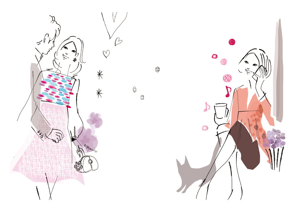 ファッショントレンド トップ100女性 誌 イラスト