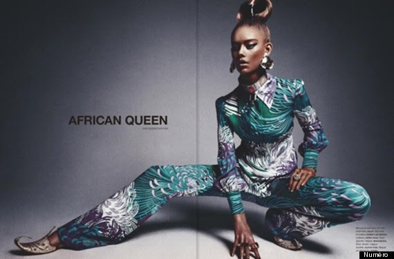 REALLY? Magazine Uses White Model For 'African Queen' Editorial numero magazine african queen