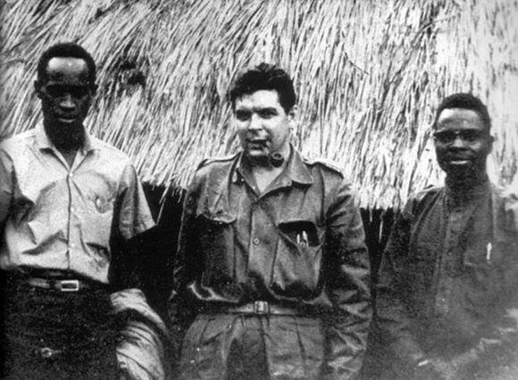 El Che junto a combatientes congoleños.