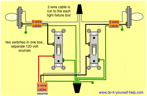 Double Wall Switch Wiring Diagram - TRAINLANE