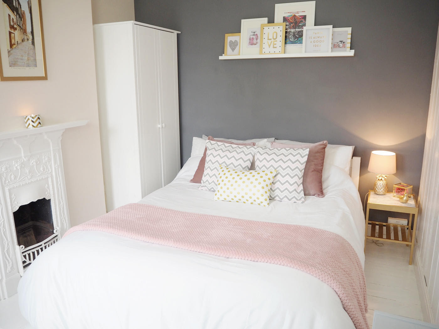 PINK GREY BEDROOM MAKEOVER Bang on Style PINK GREY BEDROOM MAKEOVER Bang on Style