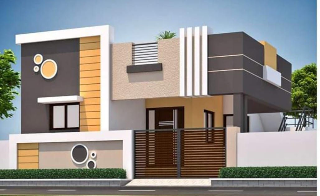 Single Floor House Front Elevation Design East Facing - Insight from