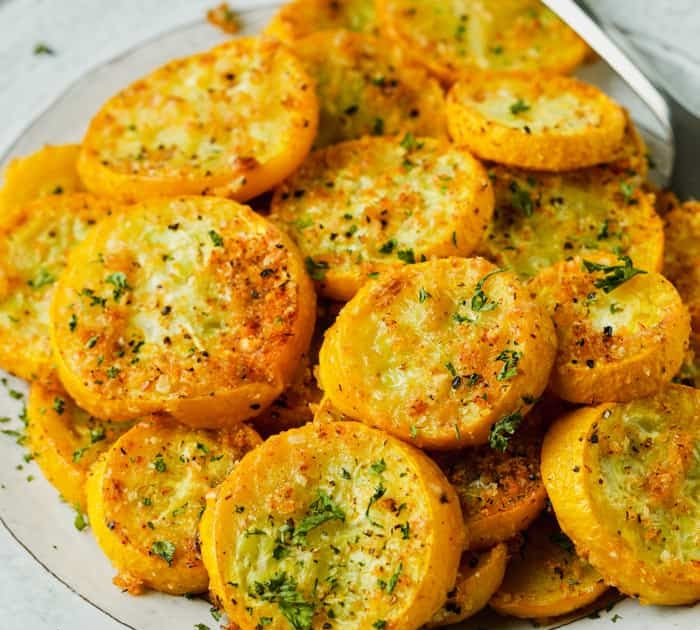 Roasted Summer Squash (With a Panko Breading)