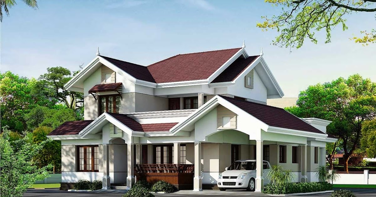 25 Inspiring Exterior House Paint Color Ideas: Veedu Kerala House