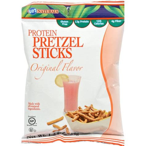 kays naturals high protein pretzel sticks orange case