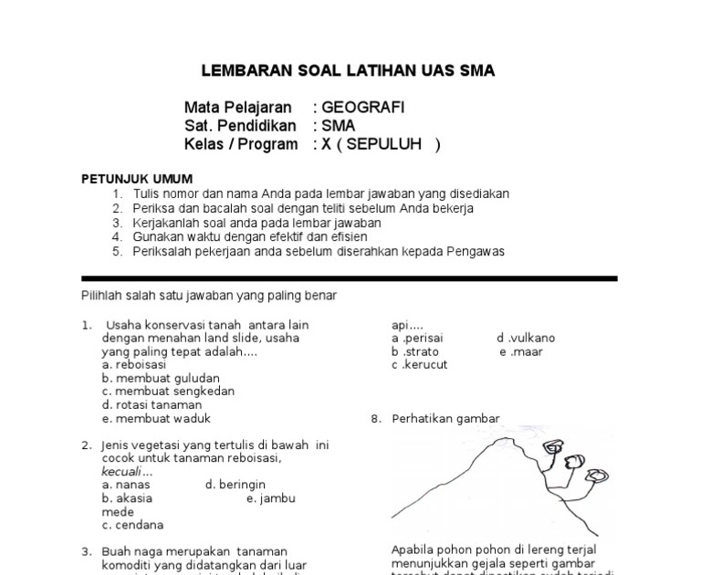 Contoh Soal Geografi Kelas 10 Tentang Iklim Dan Cuaca  Jawaban Buku