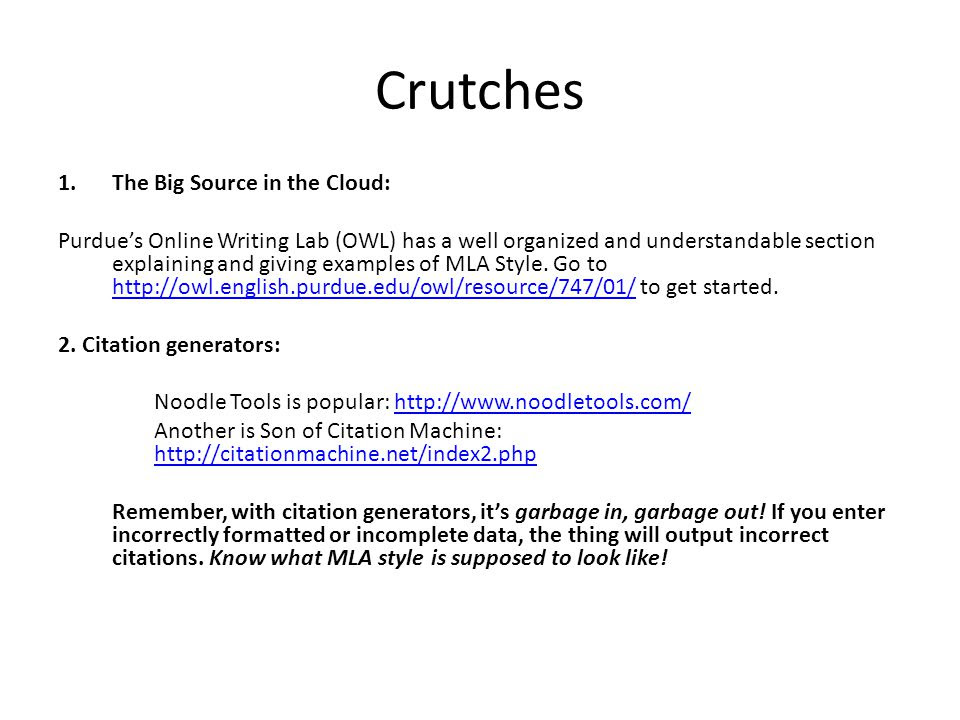 Citation Machine Science