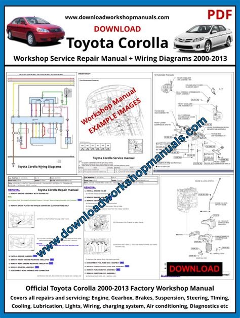 Download AudioBook toyota corolla service manual free download Free E