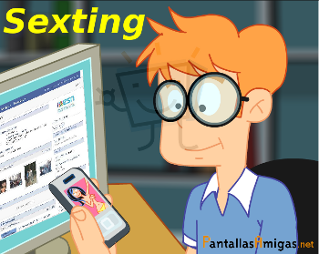 Sexting Ilustración Sexting