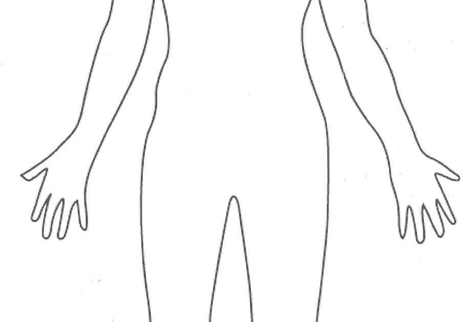 Female Body Diagram Outline Template Female Body Template Outline