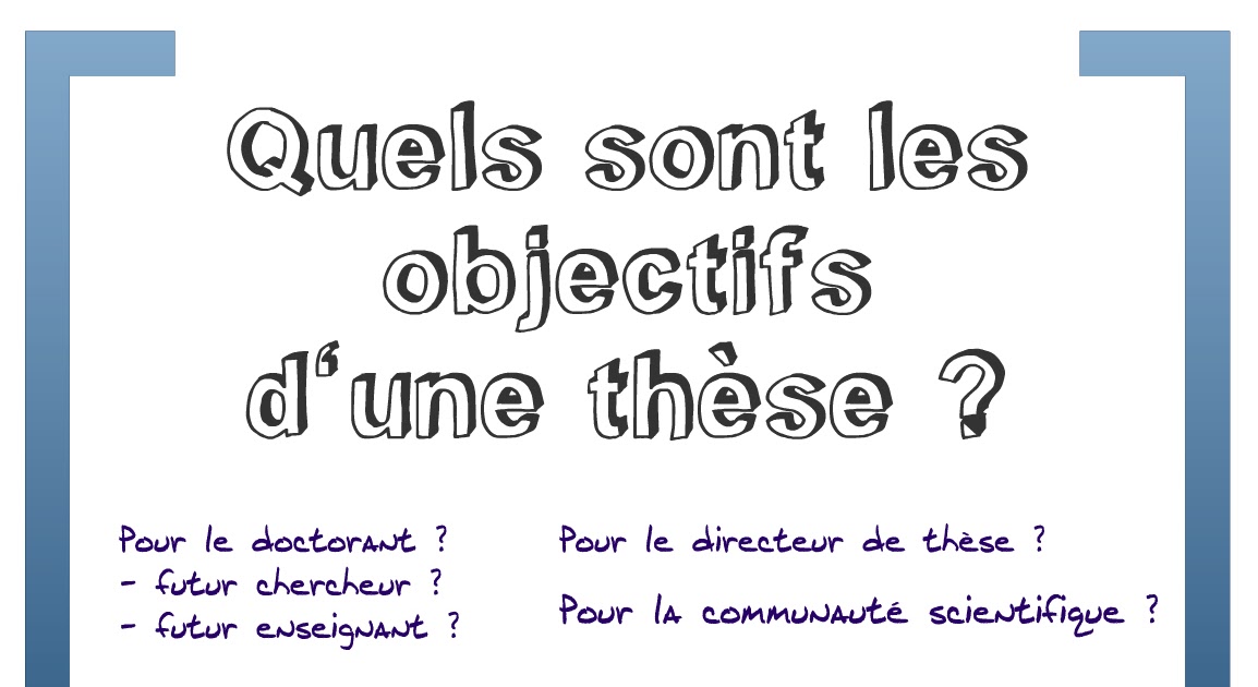 Une These  Titre De La Thèse