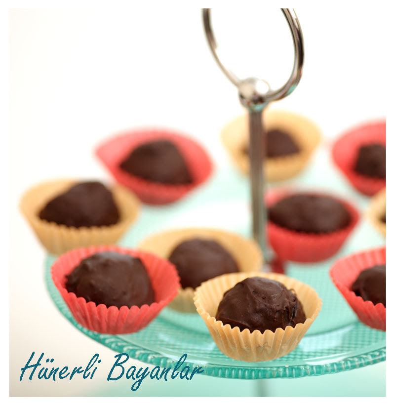 Cevizli Çikolata Truf (walnut chocolate truffles) 3