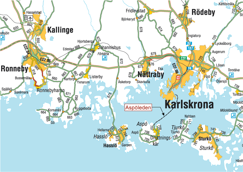 Karta Karlskrona Skärgård | Karta Mellersta