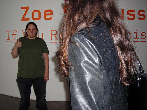 me in front of sign and lady web