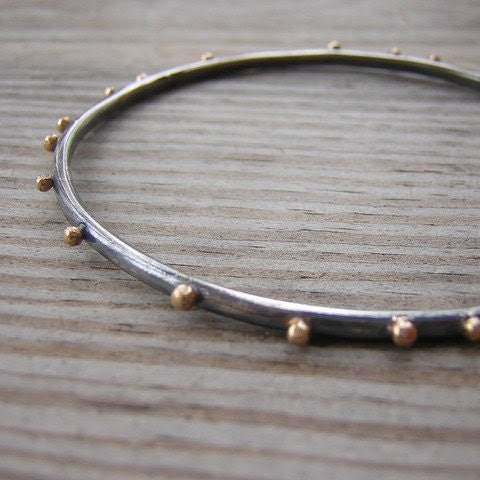 One Garnet girl bangle bracelet