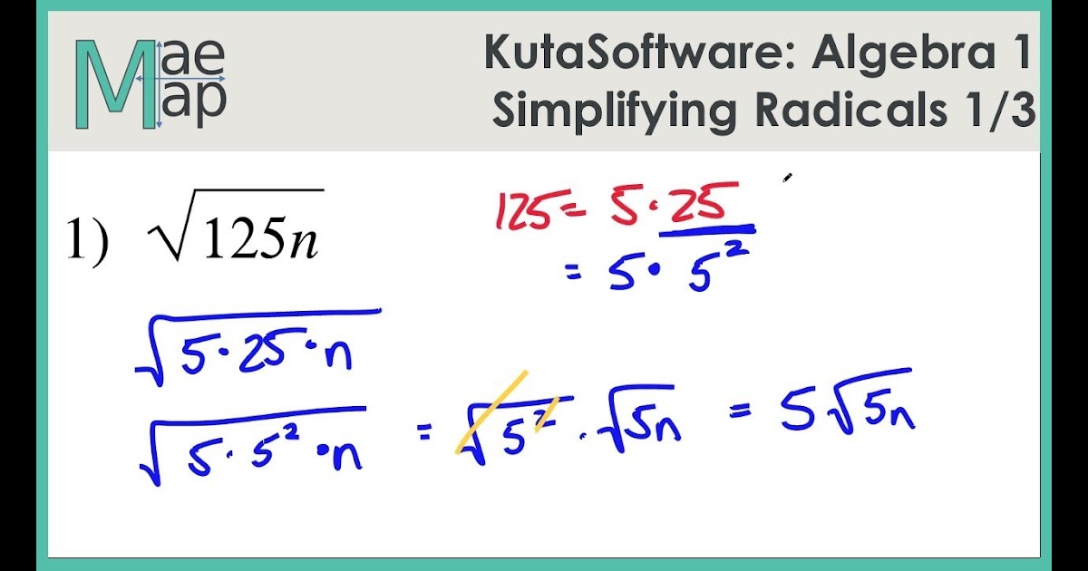 Simplifying Radicals Worksheet Answer Key - Promotiontablecovers