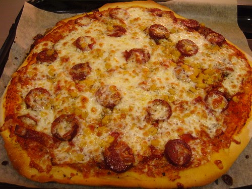 Mutfak Günlüğüm Sucuklu ve Salamlı Pizza