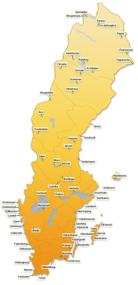 Karta Skidorter Sverige | Karta 2020