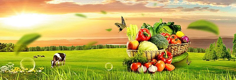 Background Banner Es Buah