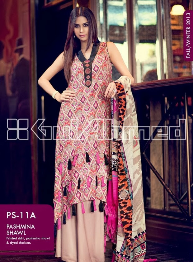 Beautiful-Cute-Girls-New-Fashionable-Dress-Design-by-Gul-Ahmed-Fall-Winter-Collection-2014-16 Beautiful-Cute-Girls-New-Fashionable-Dress-Design-by-Gul-Ahmed-Fall-Winter-Collection-2013-14-16