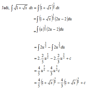 Contoh Soal Integral Akar Contoh Soal Dan Materi Pelajaran 3