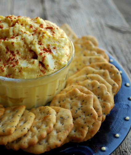 Deviled Egg Spread plate
