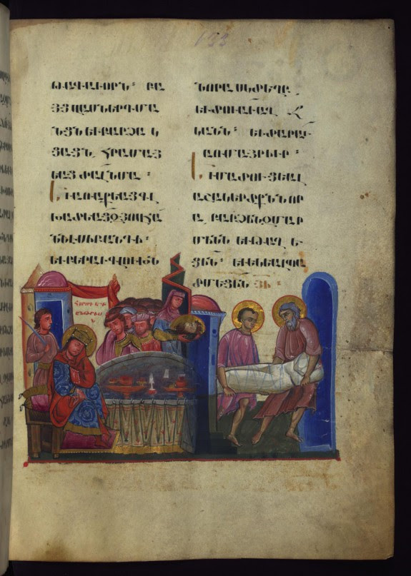 Herod's Banquet and Burial of John the Baptist
