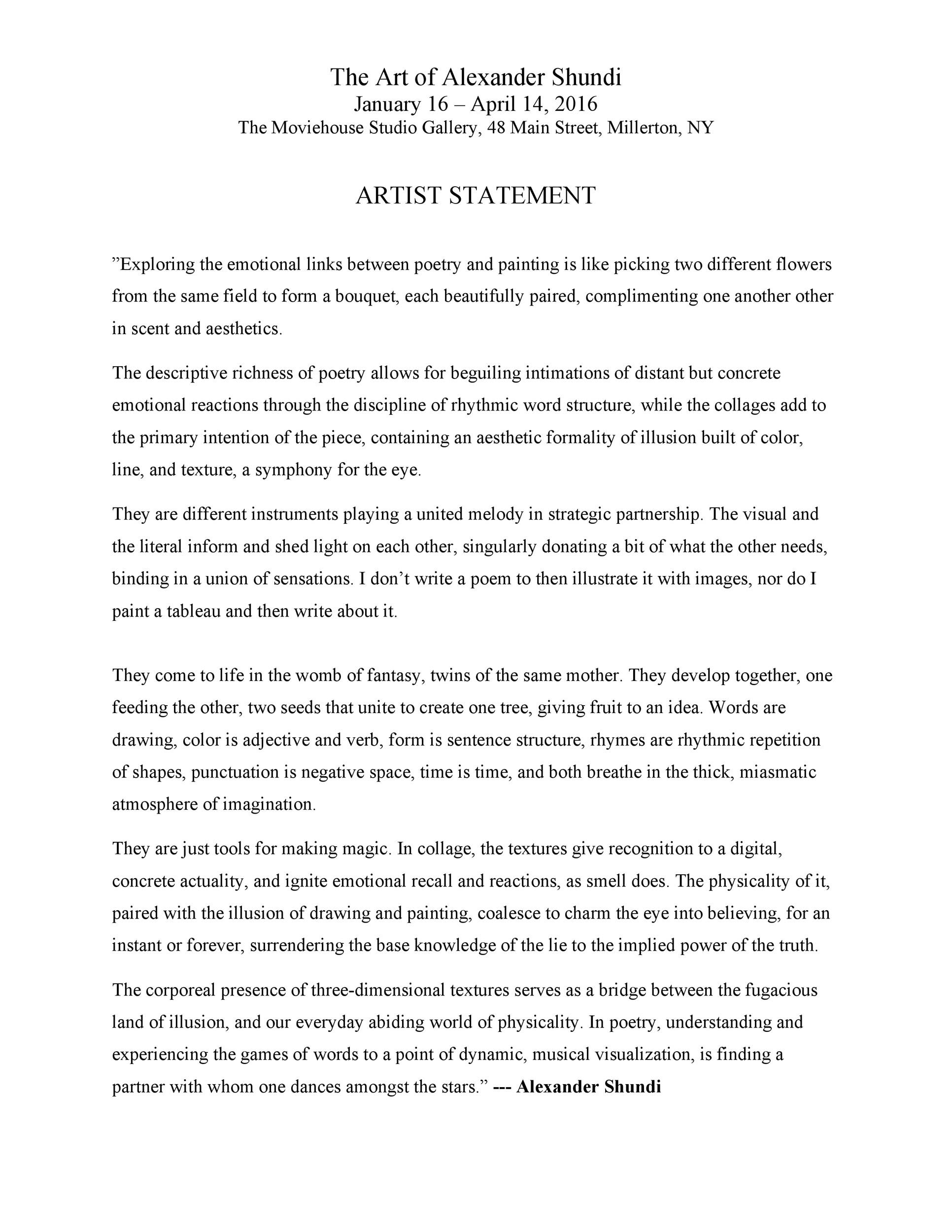 performing arts personal statement for uni