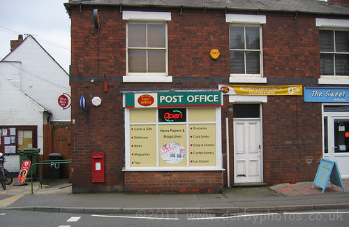 GR Wall Box at Willington Post Office, Derbyshire