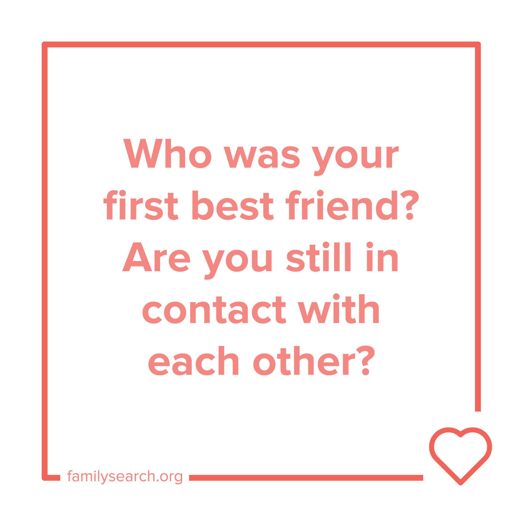 Answer one question per week as part of the #52stories project from FamilySearch.