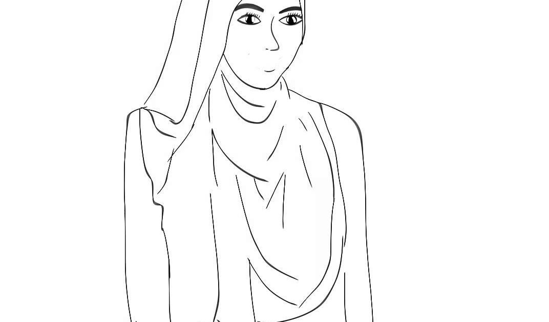 Sketsa Kartun Muslimah Mudah : Terpopuler 30 Gambar Kartun Muslimah Yg