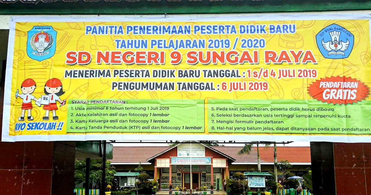 Gambar Spanduk Ppdb Sd 2020 - kumpulan contoh spanduk