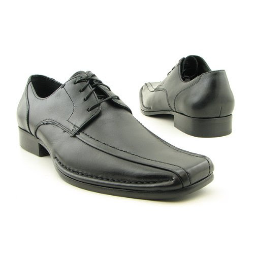 kenneth cole new york merge black moc toe lace ups