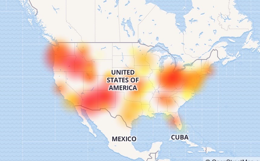 Today Outage Map Isitzen Spectrum