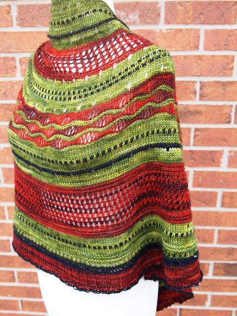 test knit-Misae shawl